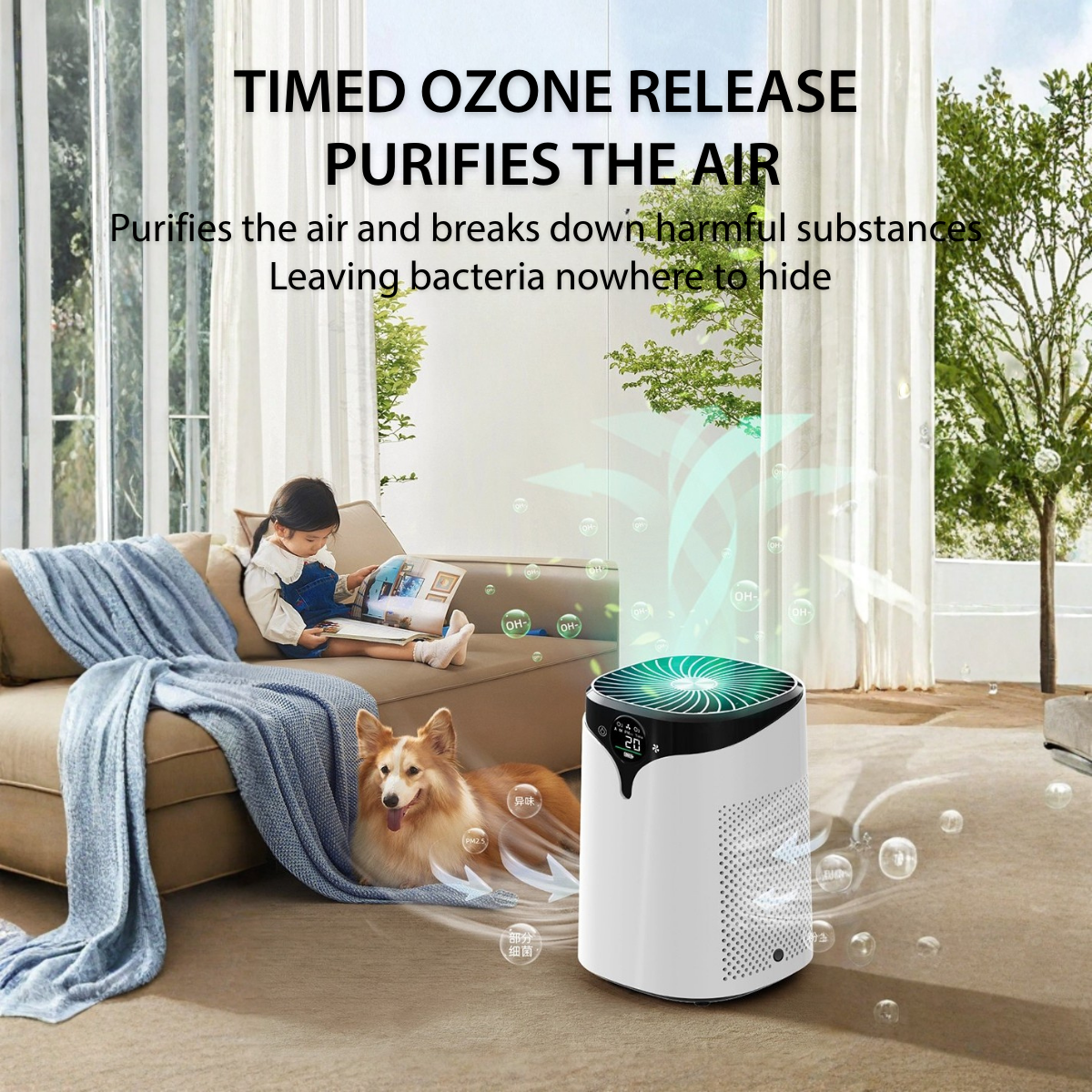 OAIR Auto Sensor Air Purifier (White, 3.5 W, OAIR-SPH13-WHT)