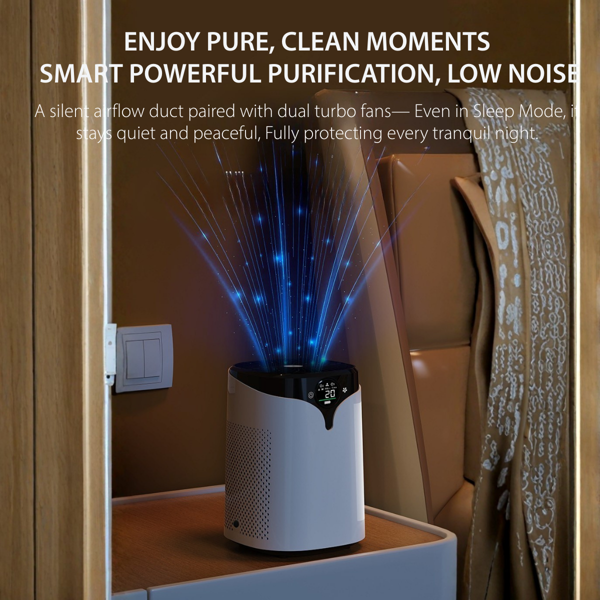 OAIR Auto Sensor Air Purifier (White, 3.5 W, OAIR-SPH13-WHT)