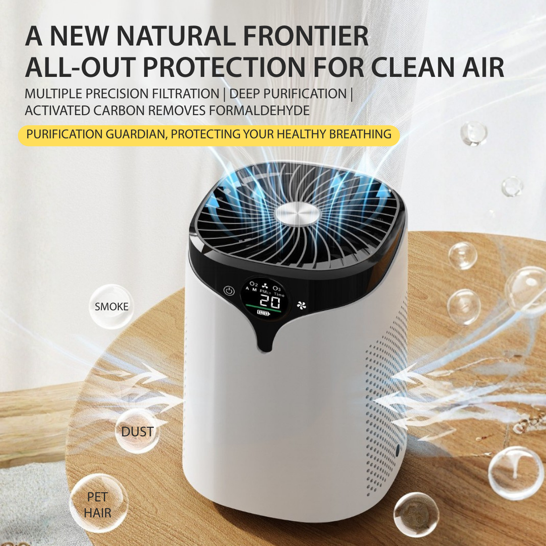 OAIR Auto Sensor Air Purifier (White, 3.5 W, OAIR-SPH13-WHT)