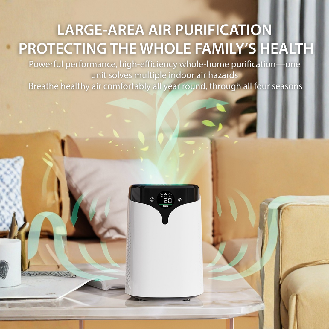 OAIR Auto Sensor Air Purifier (White, 3.5 W, OAIR-SPH13-WHT)