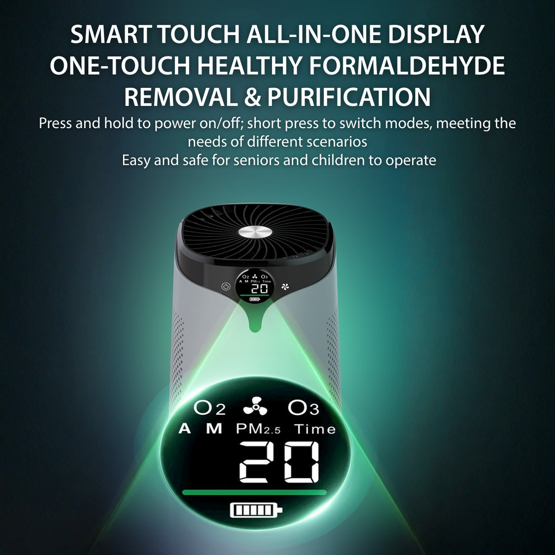 OAIR Auto Sensor Air Purifier (White, 3.5 W, OAIR-SPH13-WHT)