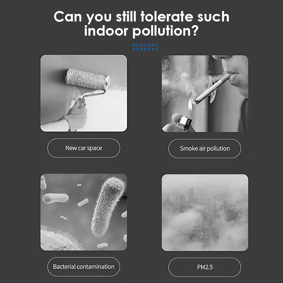 OAIR Smart Air Purifier for Car, Home & Room | 99.8% Sterilization, HEPA H13 Filter, Portable, Silent Operation